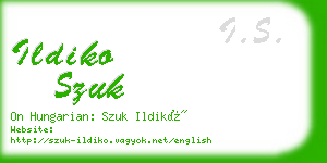 ildiko szuk business card